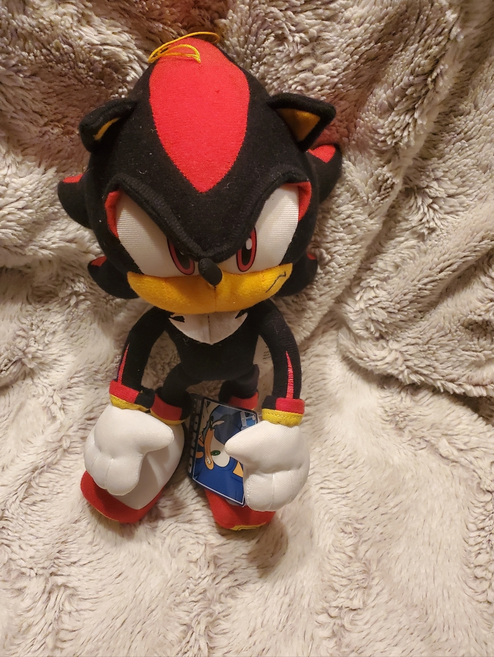 Sonic The Hedgehog 3 Shadow Plush 12" Authentic Sega Toy Stuffed Video Game New